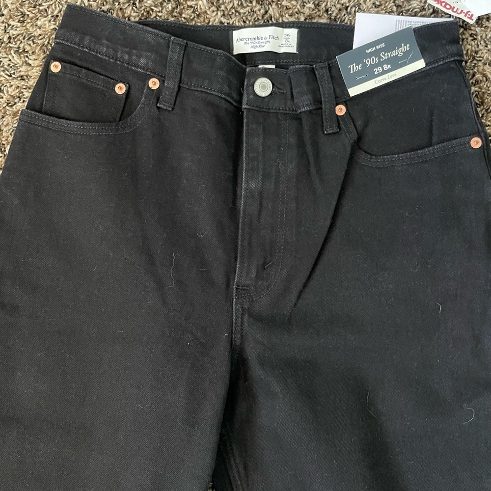 Abercrombie & Fitch Straight Black Jeans